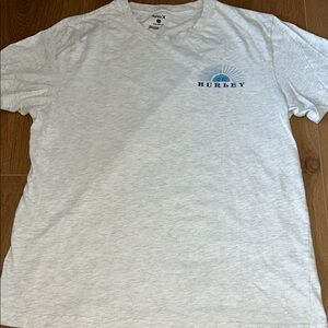 Hurley Gray Short Sleeve Tee Classic Crew Neck